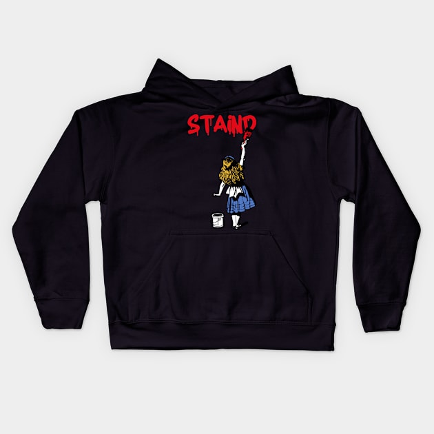 staind and the paint girl Kids Hoodie by j and r